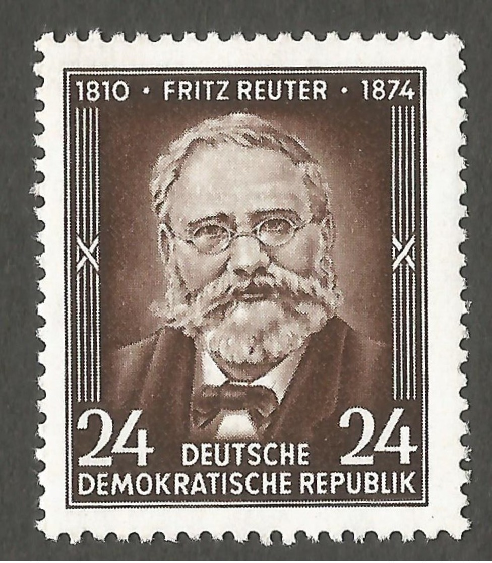 East Germany/DDR. 1954 The 80th Anniversary Of The Death Of Fritz Reuter. SG E184. CV £2.50. MNH - Nuovi