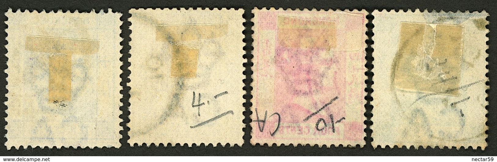 CHINA HONG KONG 1882-1902 Queen Victoria 2 > 10 Cents - Used Hinged - Usados
