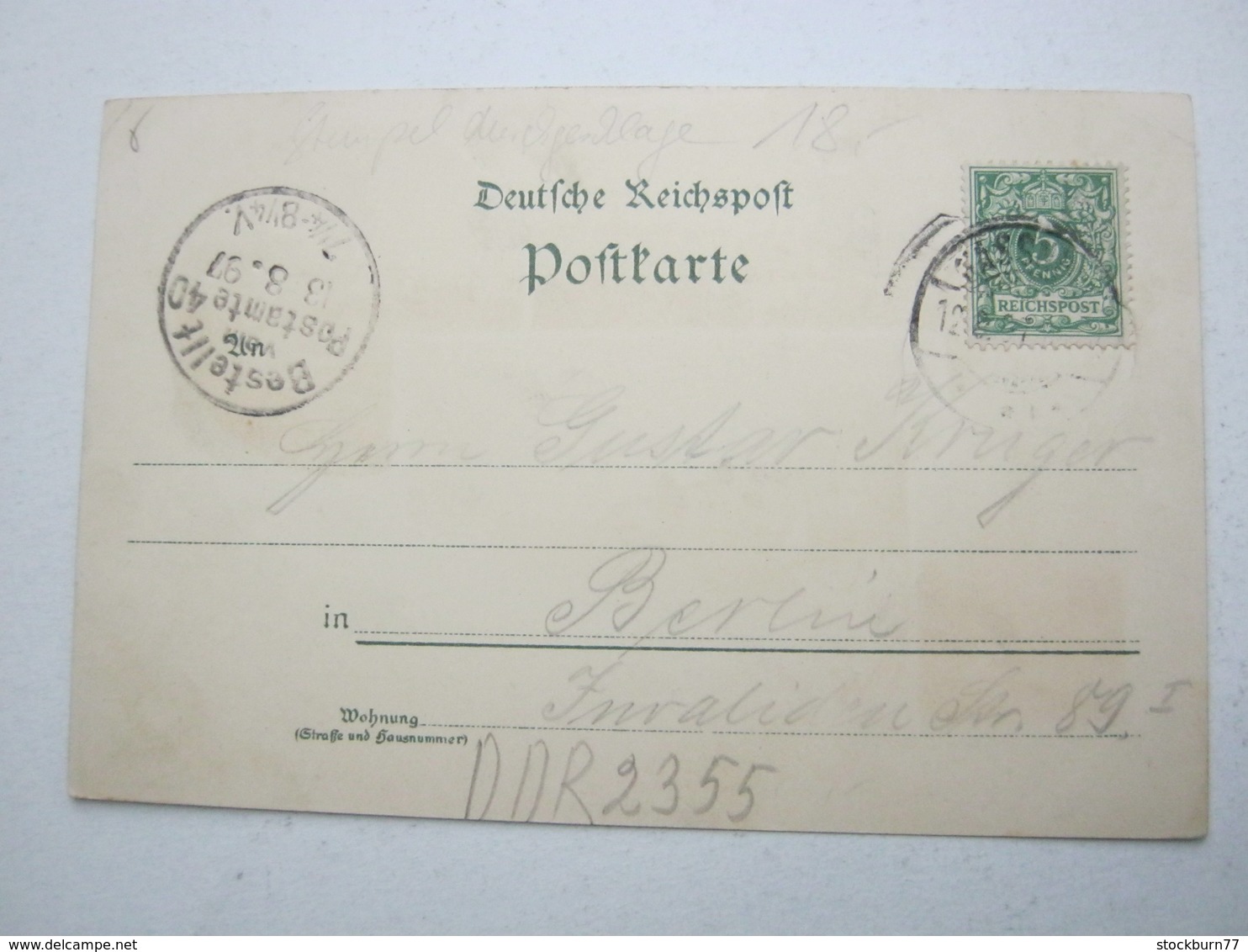 SASSNITZ , Rügen  , Seltene Karten Um 1897 Mit Marke + Stempel - Sassnitz