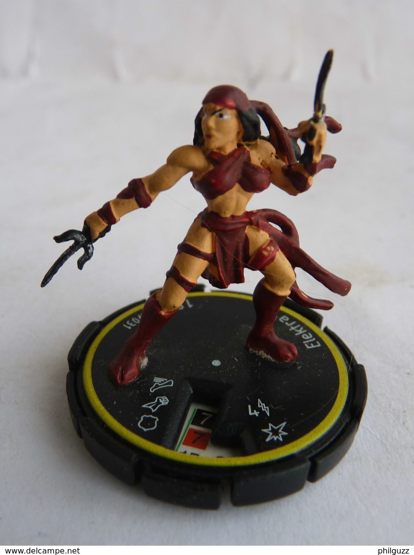 FIGURINE HEROCLIX MARVEL ELEKTRA Rareté 2 Socle Jaune (1) - Marvel Heroes