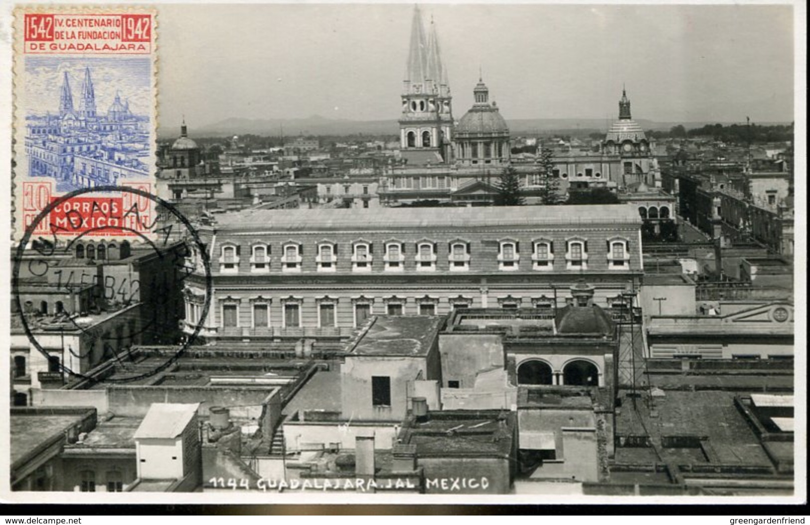 51150 Mexico, Maximum  14.2.1942 The Cathedral Of Guadalajara , Architecture - Chiese E Cattedrali