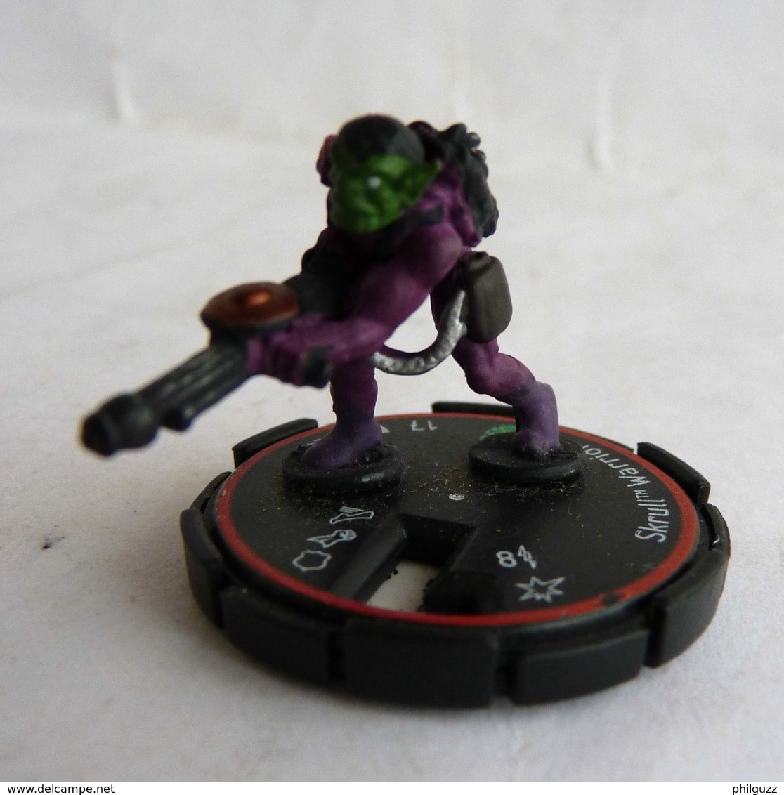 FIGURINE HEROCLIX MARVEL SKRULL WARRIOR (1) Rareté 4 Socle Rouge - Marvel Heroes