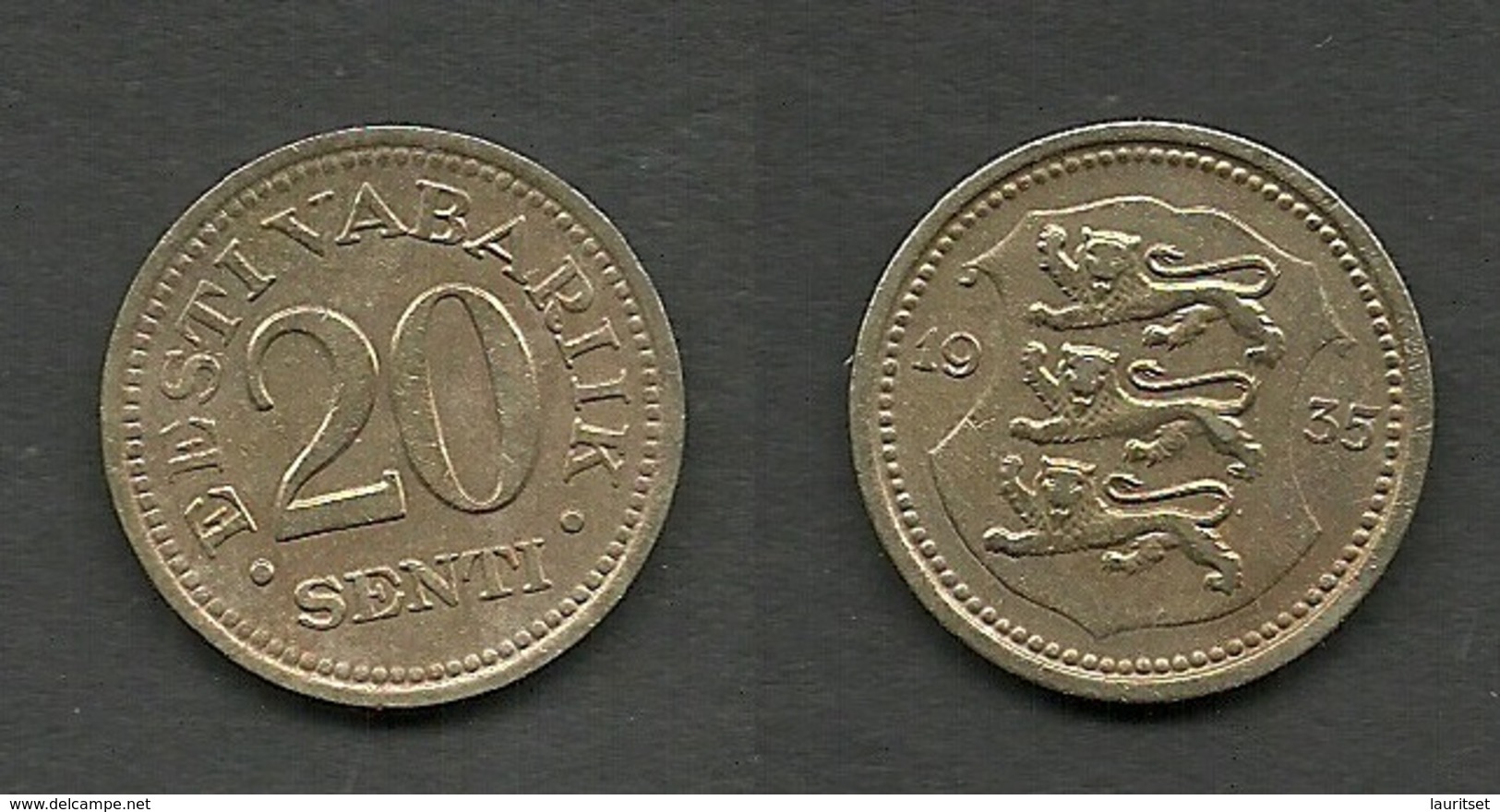 Estland Estonia 20 Senti 1935 Coin - Estonie