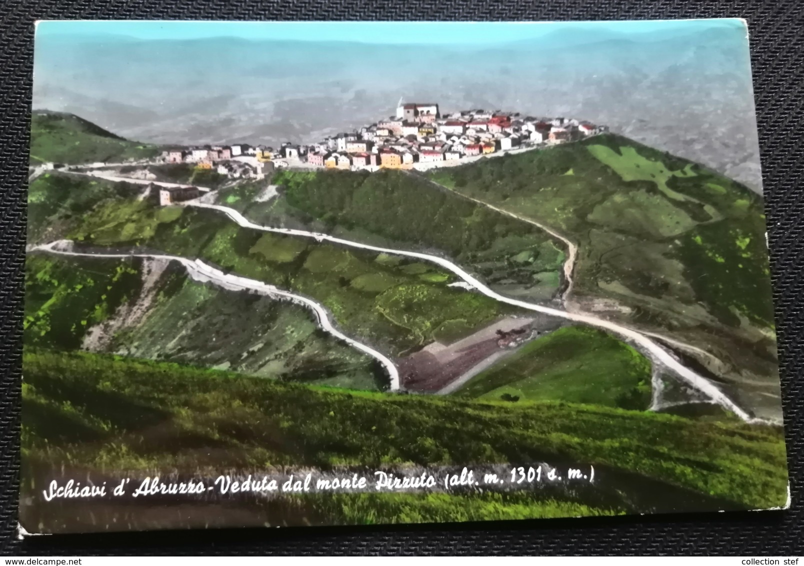 CARTOLINA ANTICA-SCHIAVI D'ABRUZZO-VEDUTA DAL MONTE PIZZUTO-'900 - Altri & Non Classificati