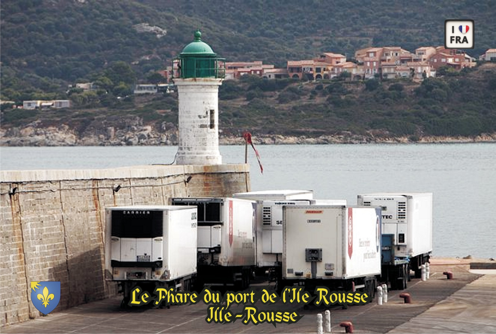 Set 6 Cartes Postales, Phares, Lighthouses Of Europe, France, Ille Rousse, Le Phare Du Port De L'Ille Rousse - Faros