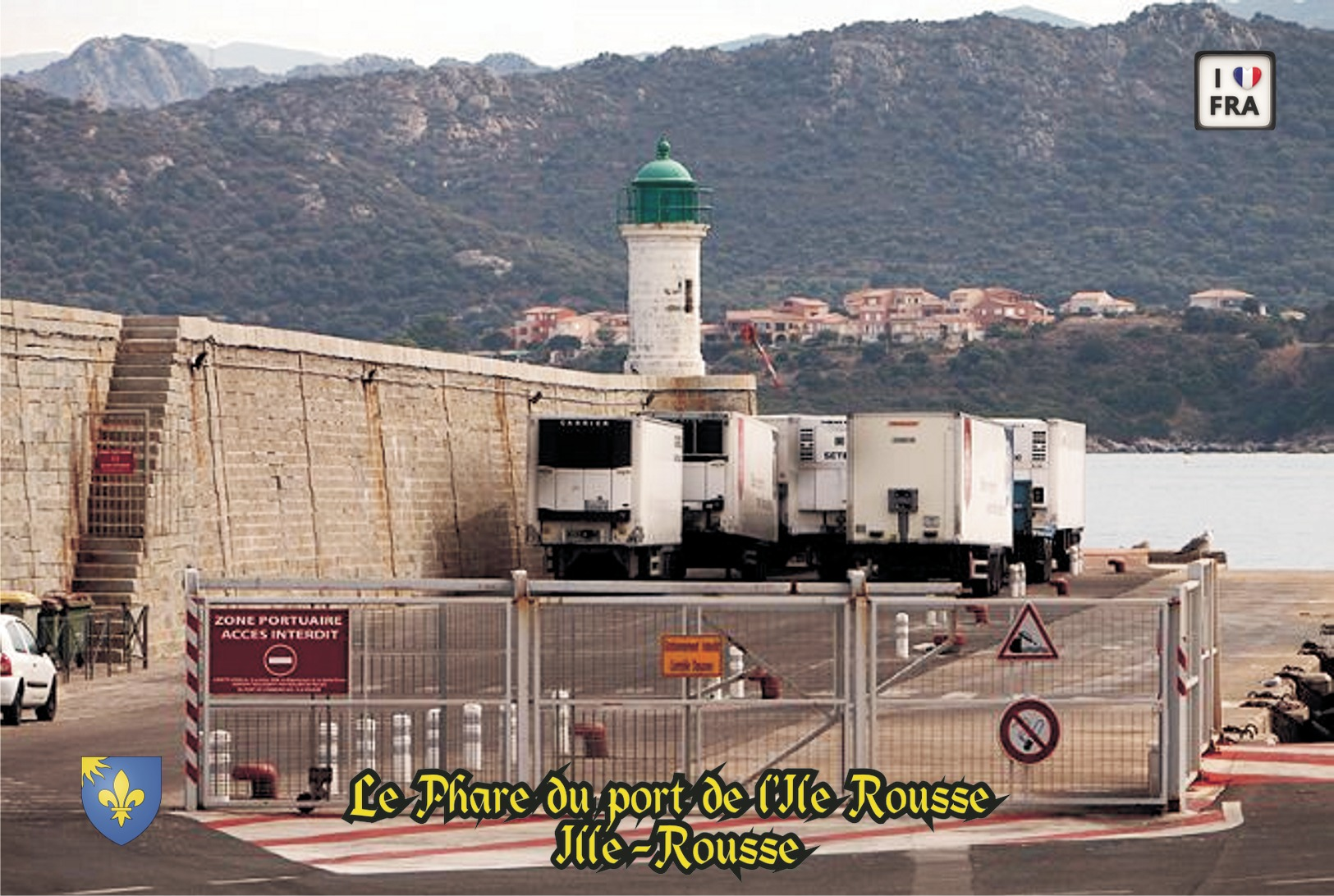 Set 6 Cartes Postales, Phares, Lighthouses Of Europe, France, Ille Rousse, Le Phare Du Port De L'Ille Rousse - Fari