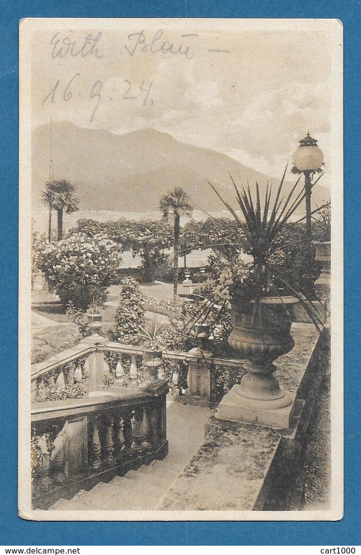 1924 ANNULLO NATANTE COLICO COMO SU CARTOLINA DI BELLAGIO - Storia Postale