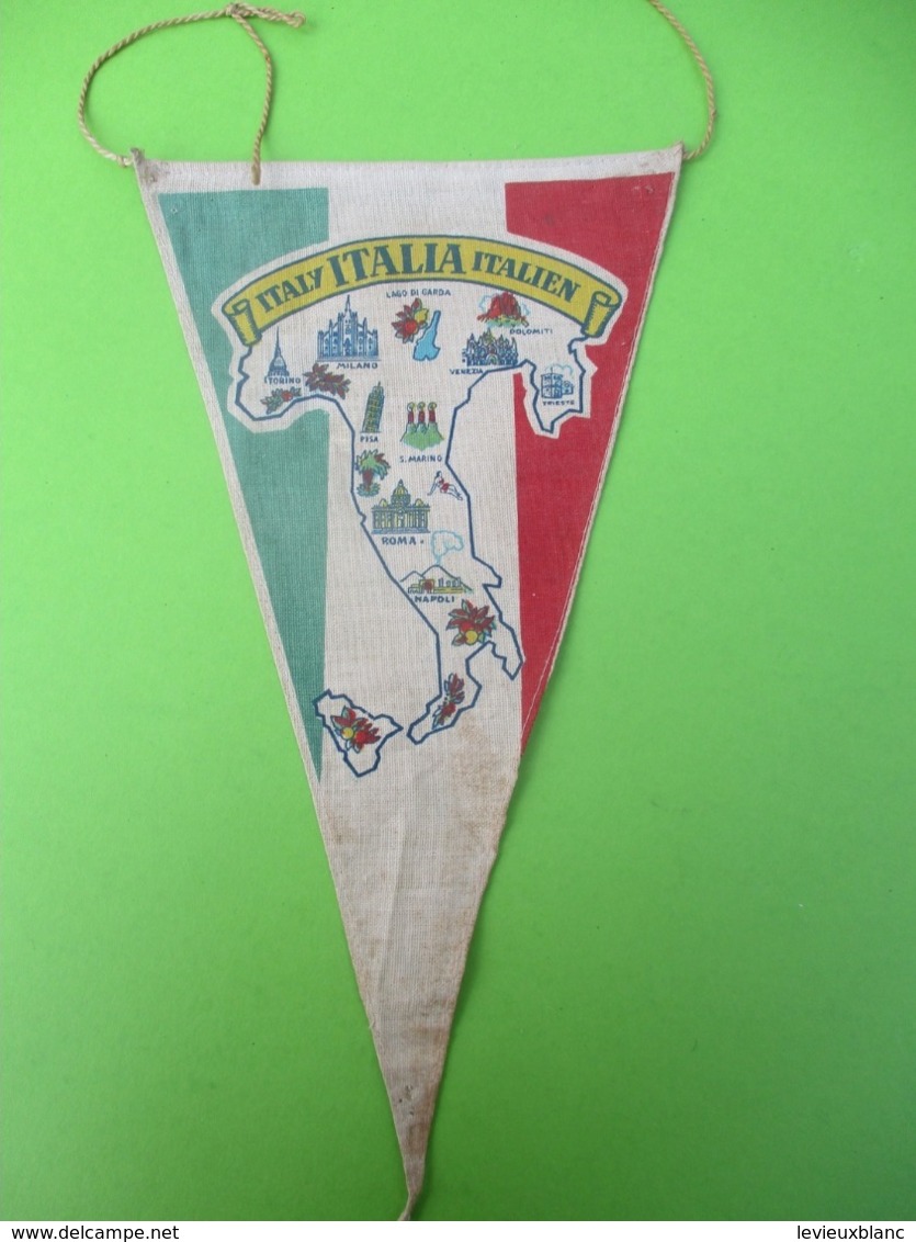 Petit Fanion  Souvenir / Ancien /ITALIE/ Italy/Italia/Italien/Carte/ Années 1950    DFA40 - Autres & Non Classés