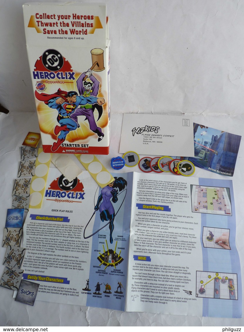 HEROCLIX Boîte Starter Set SANS FIGURINES - Gli Eroi Della Marvel