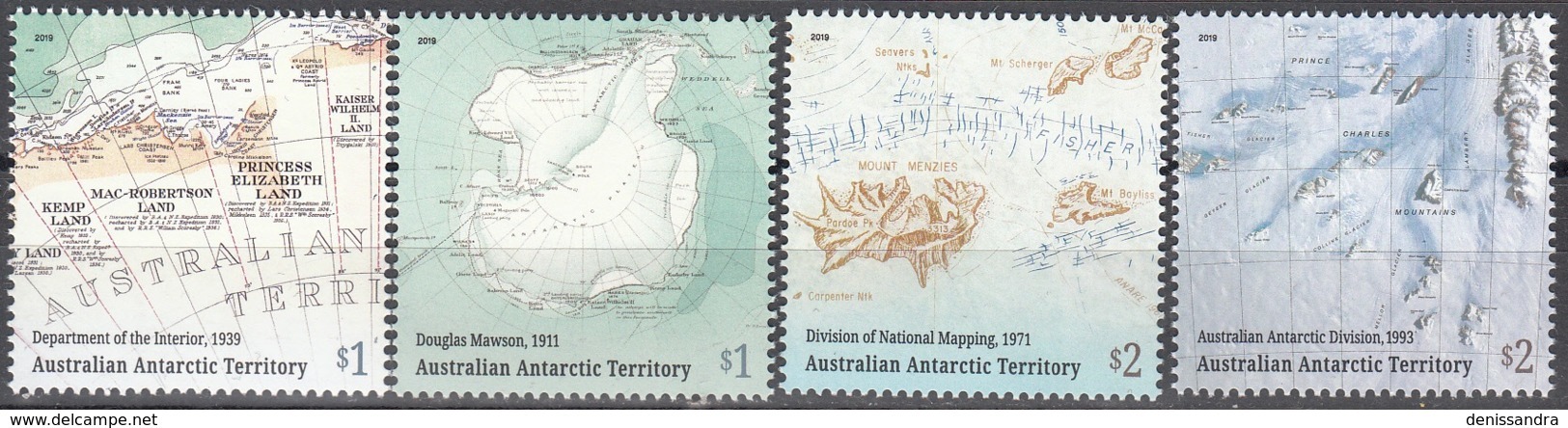 Australian Antarctic Territory 2019 100 Ans Cartes Du Territoire Neuf ** - Nuovi