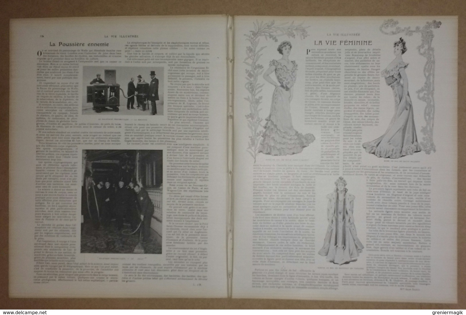 La vie illustrée n°215 du 28/11/1902 La misère en Irlande/Concours d'enseignes/L'Amérique hospitalière Ellis Island