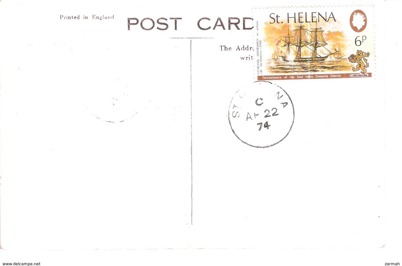Sainte Hélène Carte Postale : Rue Principale Jamestown - Sant'Elena
