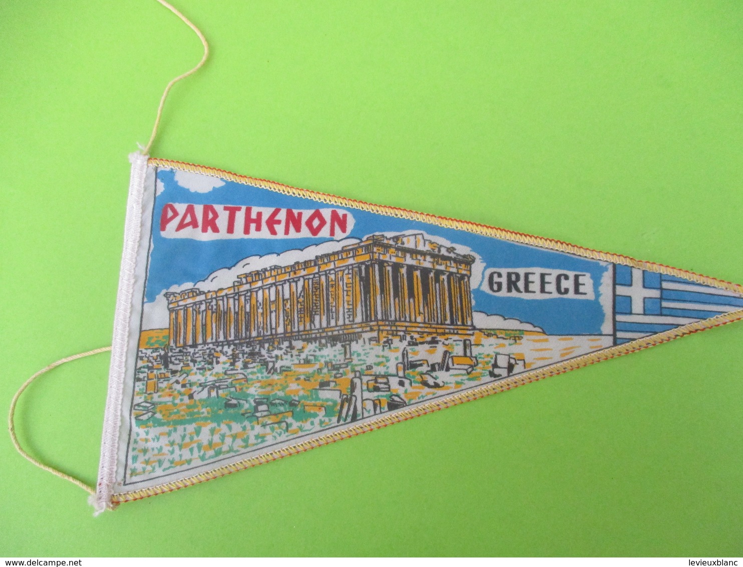 Petit Fanion  Souvenir / Ancien /GRECE/ GREECE/ Parthénon  / 1970   DFA44 - Autres & Non Classés