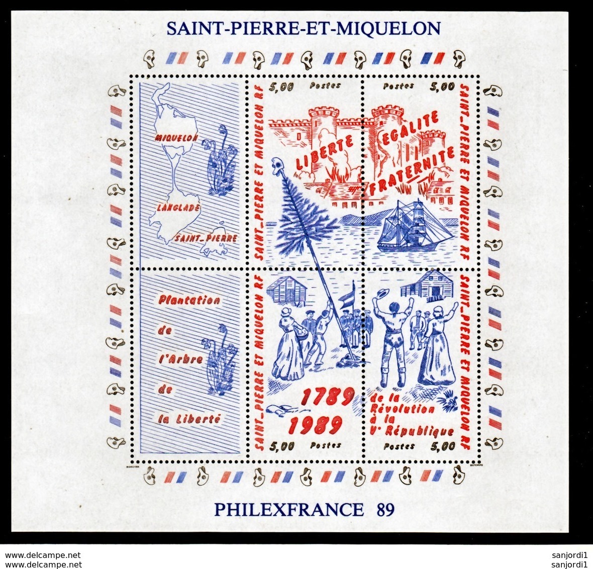 Saint Pierre Et Miquelon  1989 Année Complète Poste 497 512 Et PA 68 Neuf ** MNH Sin Charmela Cote 43.5 - Années Complètes