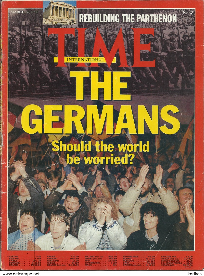 TIME INTERNATIONAL MAGAZINE – 26 MARCH 1990 – VOLUME 135 - ISSUE 13 - News/ Current Affairs