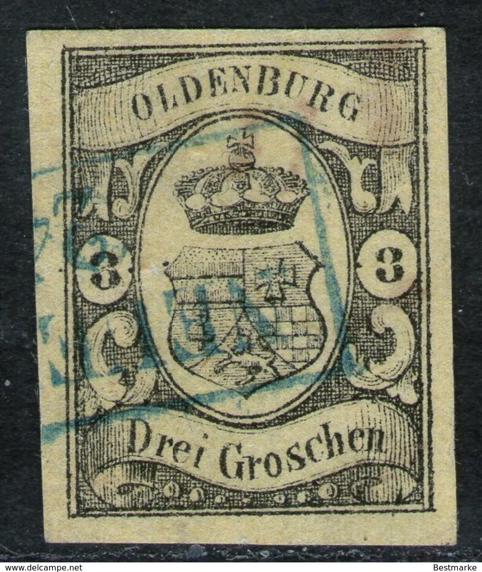 Neuenburg Auf 3 Groschen Gelb - Oldenburg Nr. 8 - Tiefst Geprüft BPP - Oldenburg