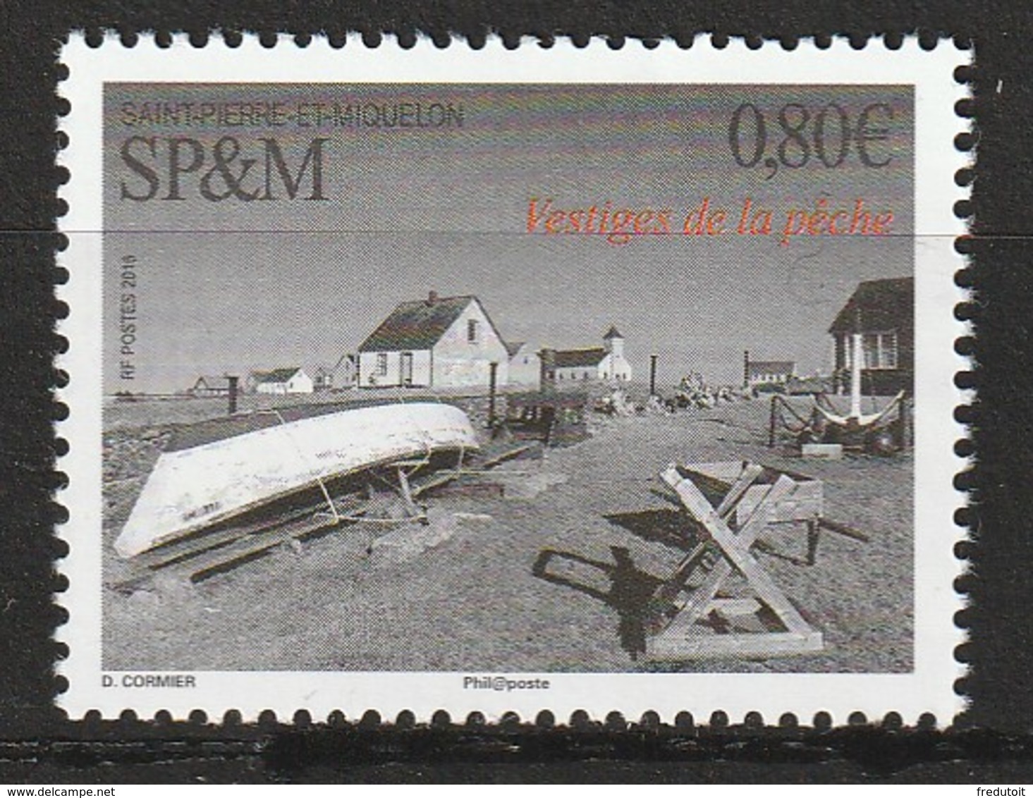 Saint Pierre Et Miquelon - N°1149 ** (2016) La Pêche - Unused Stamps