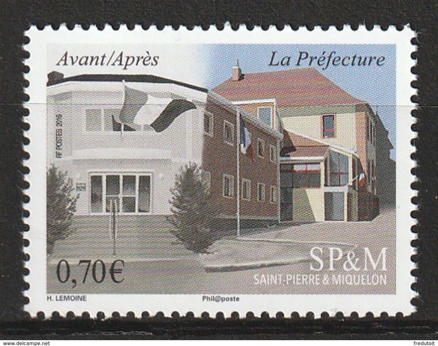 Saint Pierre Et Miquelon - N°1158 ** (2016) La Préfecture - Neufs