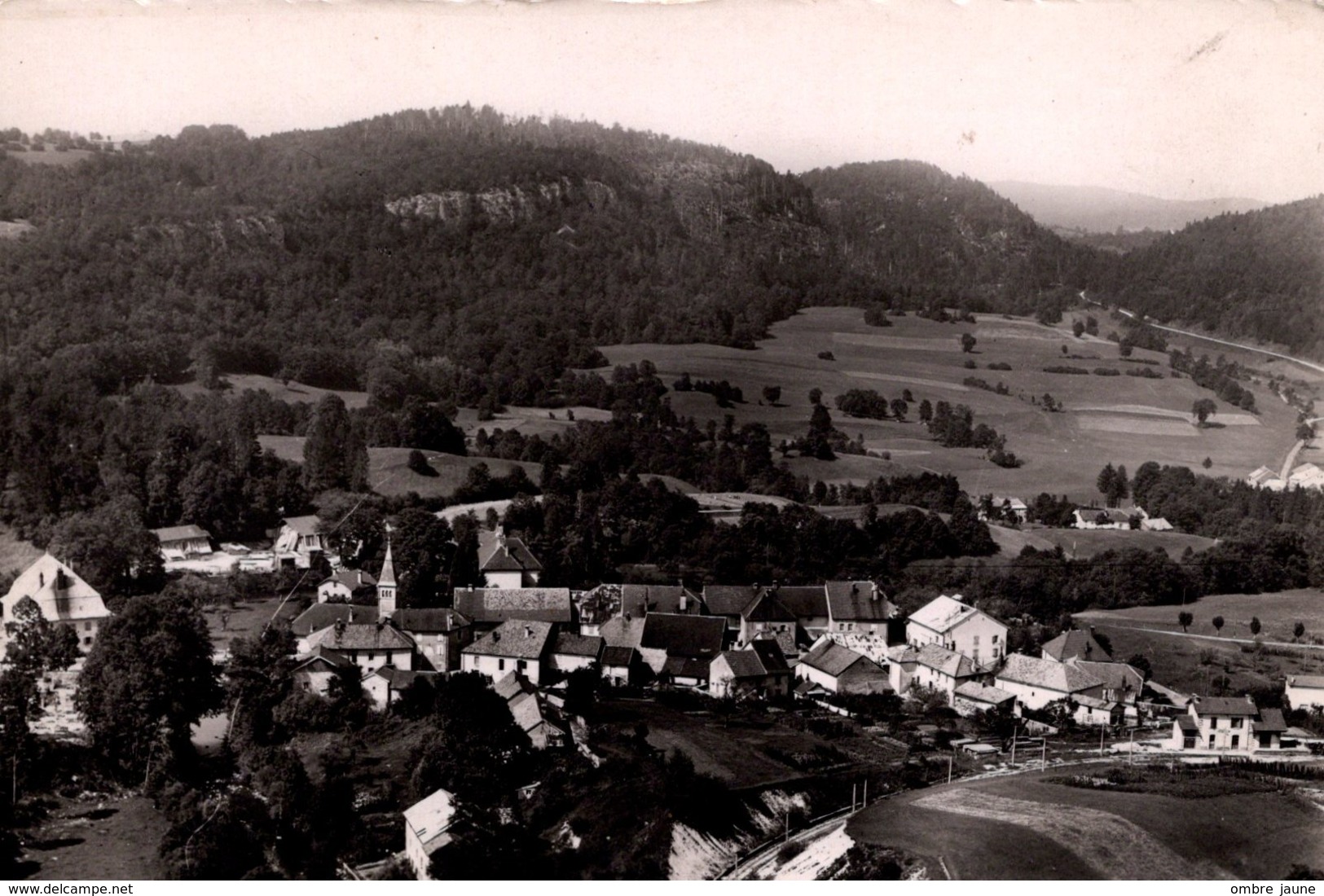 T6 - CPSM - JURA - Carte Photo -  LES PLANCHES EN MONTAGNE - Vue Générale Prise Du Rocher Des Neuvraux - Tavaux