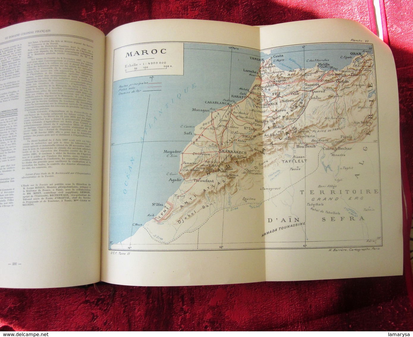 Le Domaine Colonial Français.Tome II-Colonies ALGÉRIE-TUNISIE-MAROC-AOF-AEF-HISTOIRE-INDUSTRIE-MŒURS-VIE-COUTUMES-BOZART