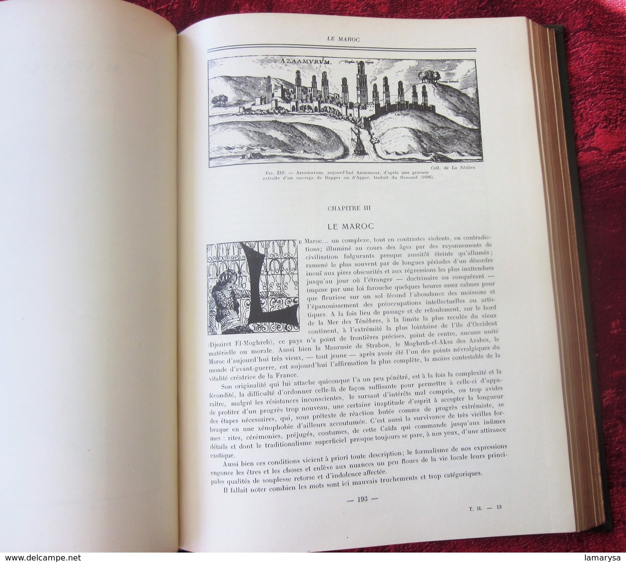 Le Domaine Colonial Français.Tome II-Colonies ALGÉRIE-TUNISIE-MAROC-AOF-AEF-HISTOIRE-INDUSTRIE-MŒURS-VIE-COUTUMES-BOZART