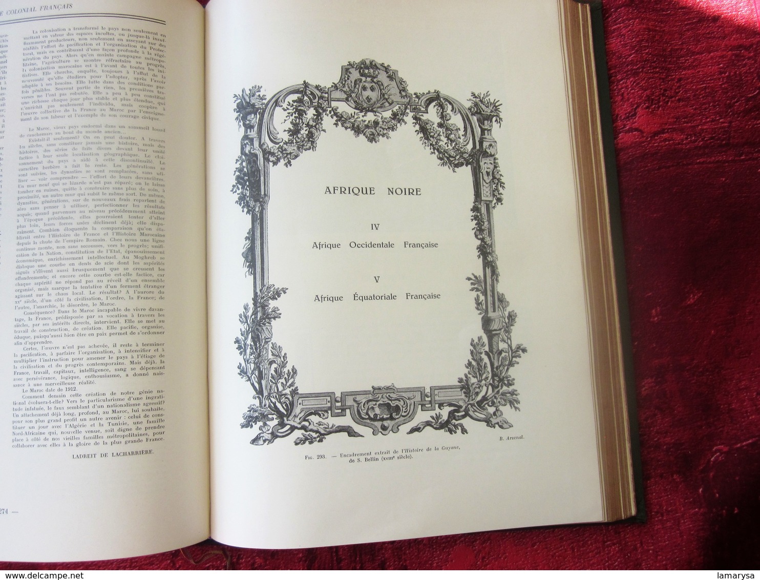 Le Domaine Colonial Français.Tome II-Colonies ALGÉRIE-TUNISIE-MAROC-AOF-AEF-HISTOIRE-INDUSTRIE-MŒURS-VIE-COUTUMES-BOZART