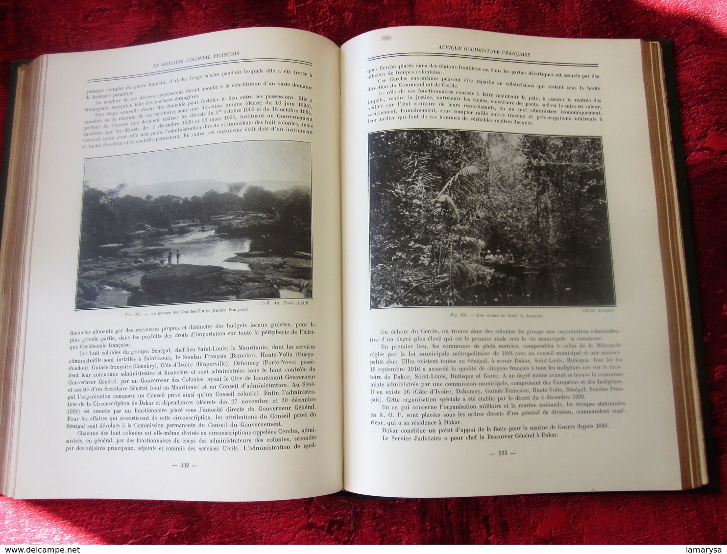 Le Domaine Colonial Français.Tome II-Colonies ALGÉRIE-TUNISIE-MAROC-AOF-AEF-HISTOIRE-INDUSTRIE-MŒURS-VIE-COUTUMES-BOZART