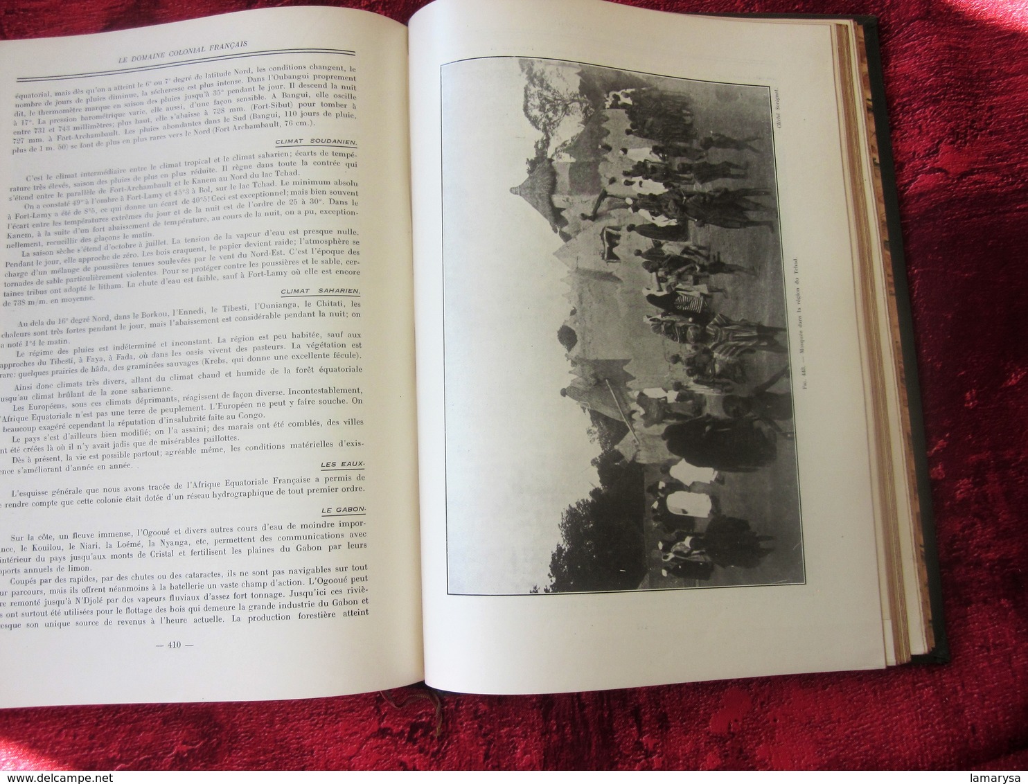 Le Domaine Colonial Français.Tome II-Colonies ALGÉRIE-TUNISIE-MAROC-AOF-AEF-HISTOIRE-INDUSTRIE-MŒURS-VIE-COUTUMES-BOZART