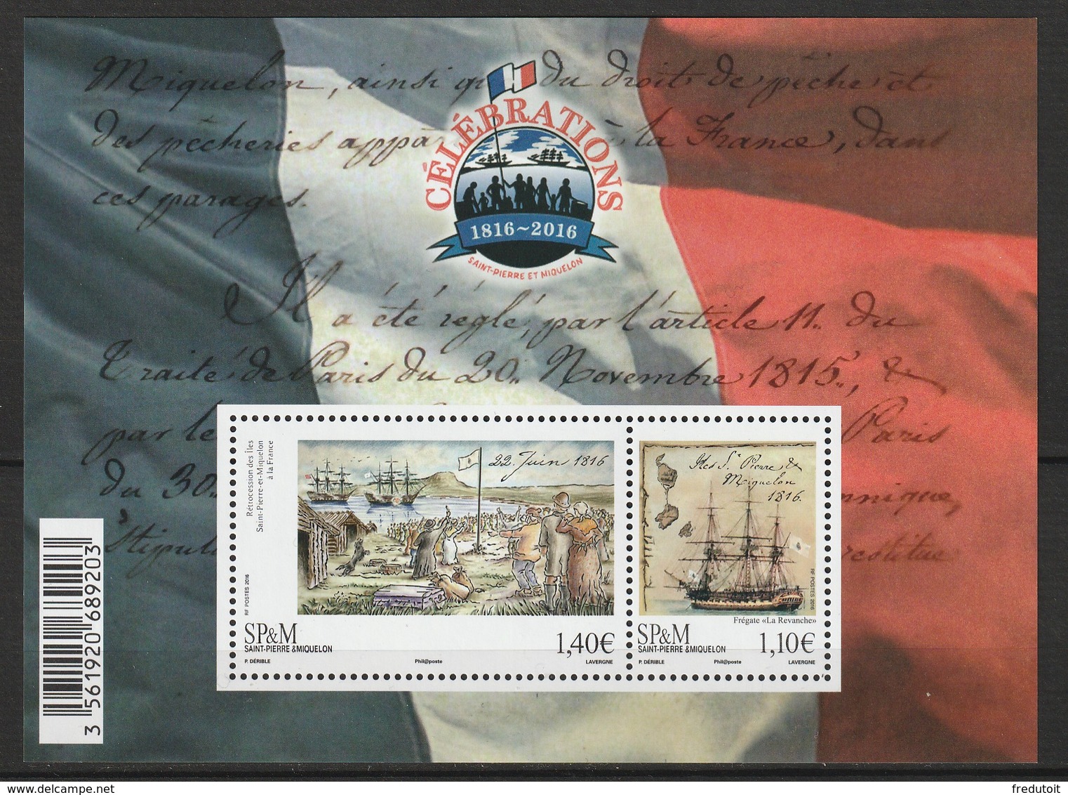 Saint Pierre Et Miquelon - N°F1164 ** (2016) - Unused Stamps