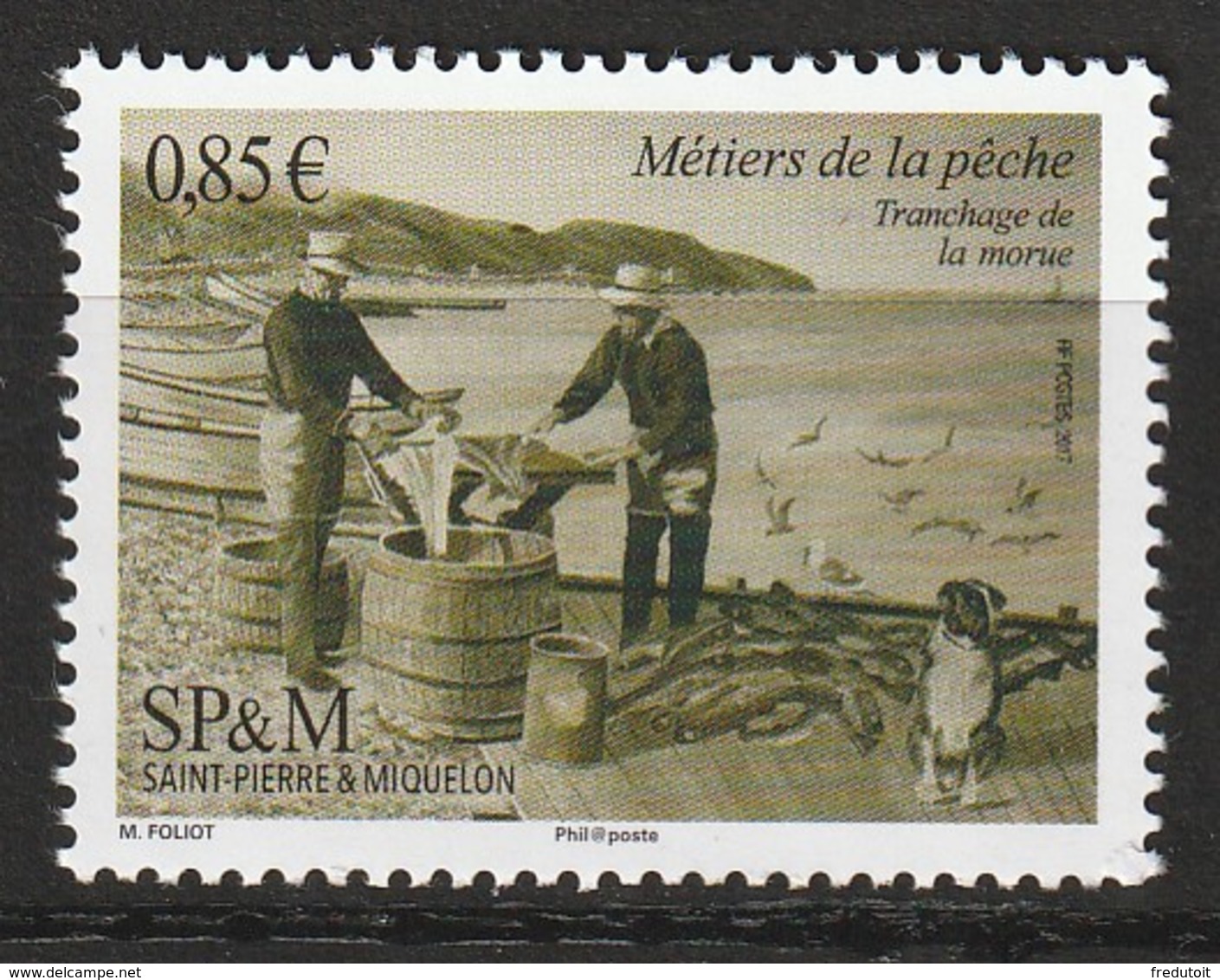 Saint Pierre Et Miquelon - N°1183 ** (2017) La Pêche - Neufs