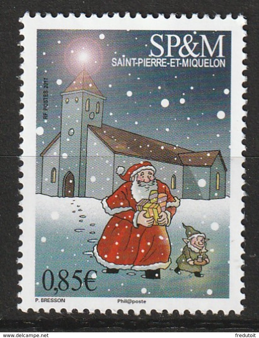 Saint Pierre Et Miquelon - N°1195 ** (2017) Noël - Neufs