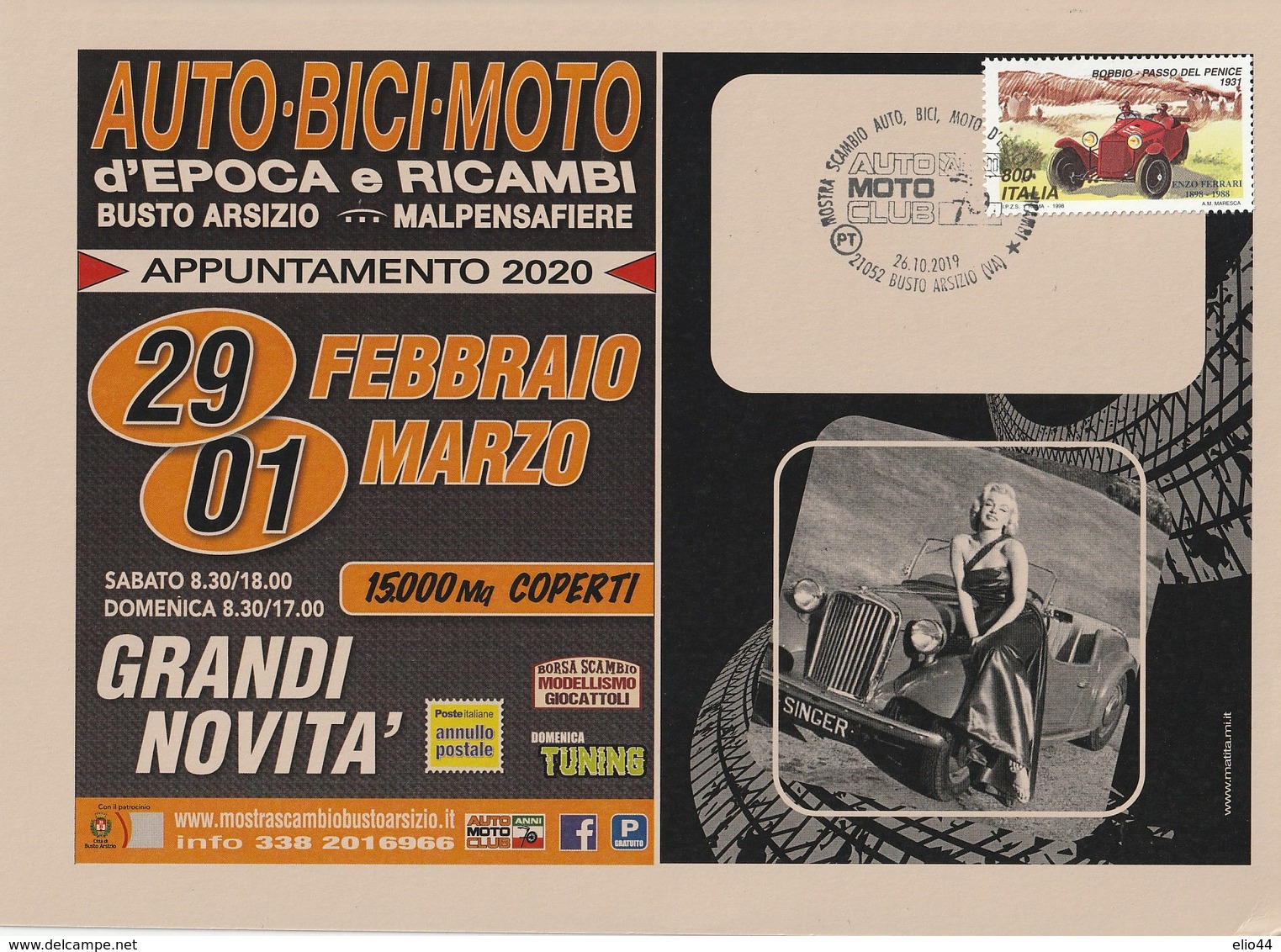 Eventi - Mostra Scambio Auto-Bici-Moto D'Epoca- Busto Arsizio 2019 - - Manifestazioni