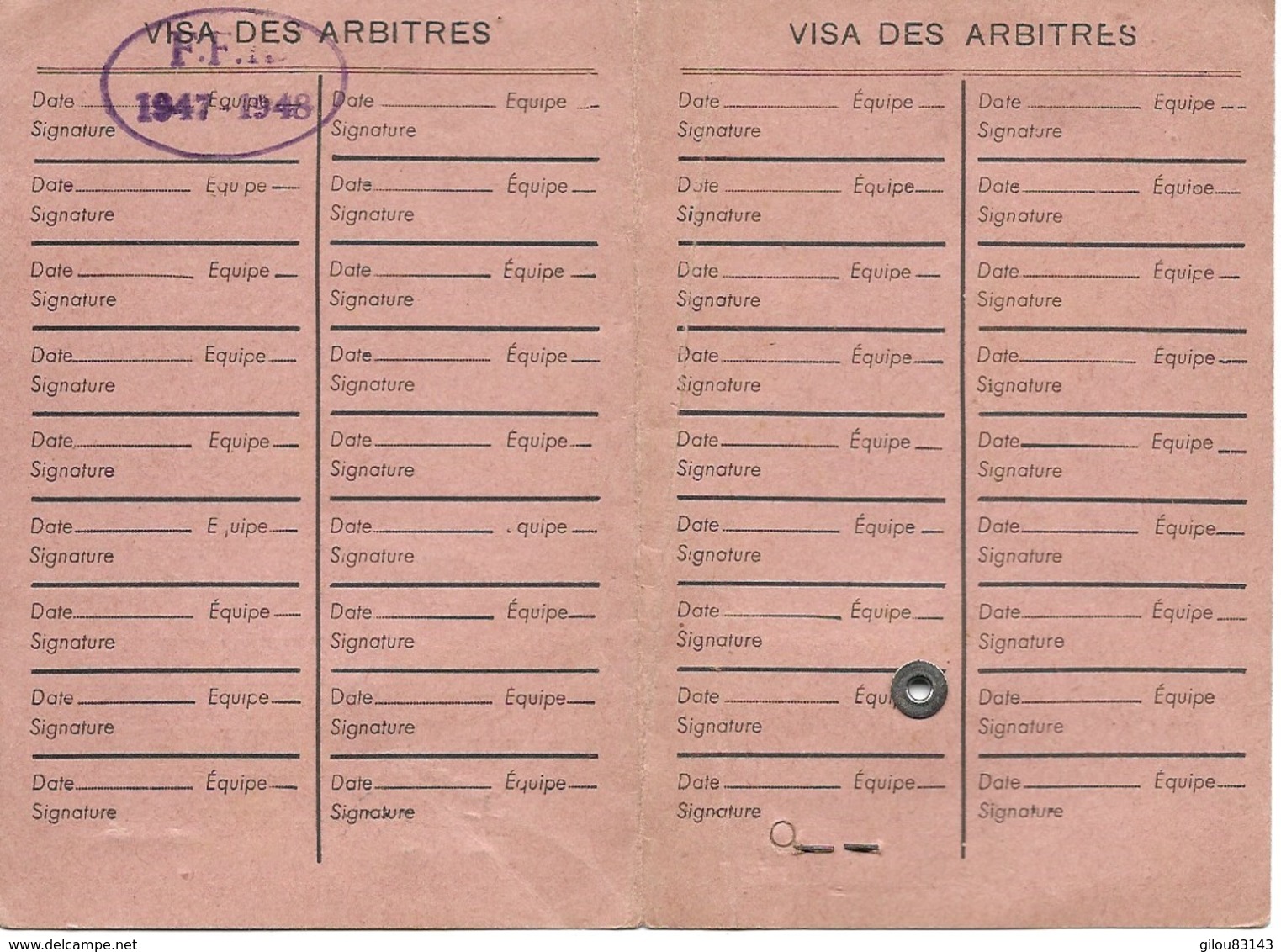 Rugby, Federation Française, Licence De Joueur, Montpellier Université Club, 1947    (bon Etat) - Rugby