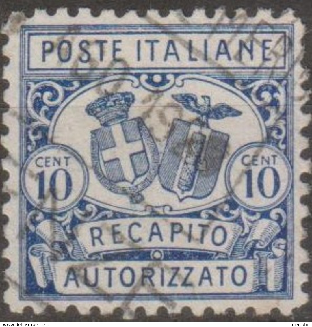 Italia 1928 Recapito Autorizzato 10 Cent. D.11 (o) Vedere Scansione - Autres & Non Classés