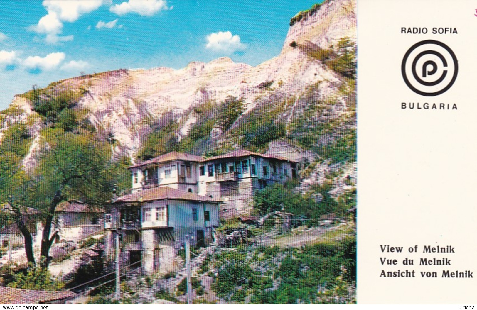 QSL - Radio Sofia - View Of Melnik - Bulgaria - 1979  (46989) - Radio