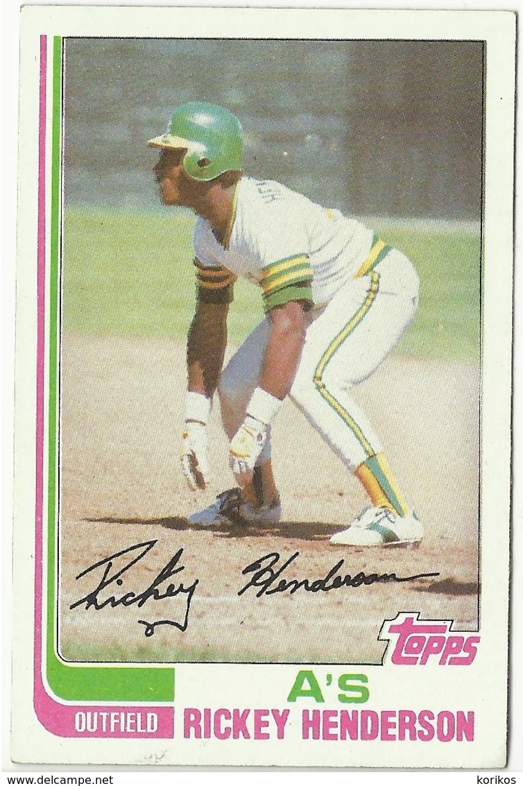 1982 TOPPS BASEBALL CARDS - OAKLAND A’s – MLB – MAJOR LEAGUE BASEBALL – LOT OF FOUR - Konvolute
