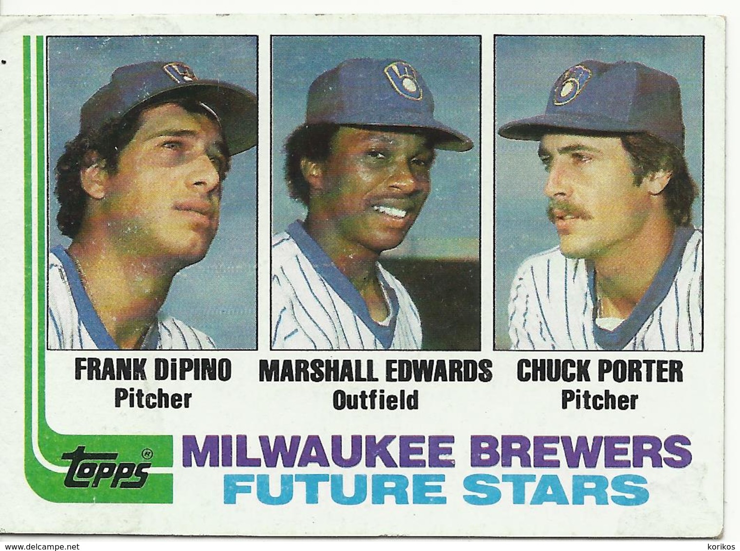 1982 TOPPS BASEBALL CARDS – MILWAUKEE BREWERS – MLB – MAJOR LEAGUE BASEBALL – LOT OF SEVEN