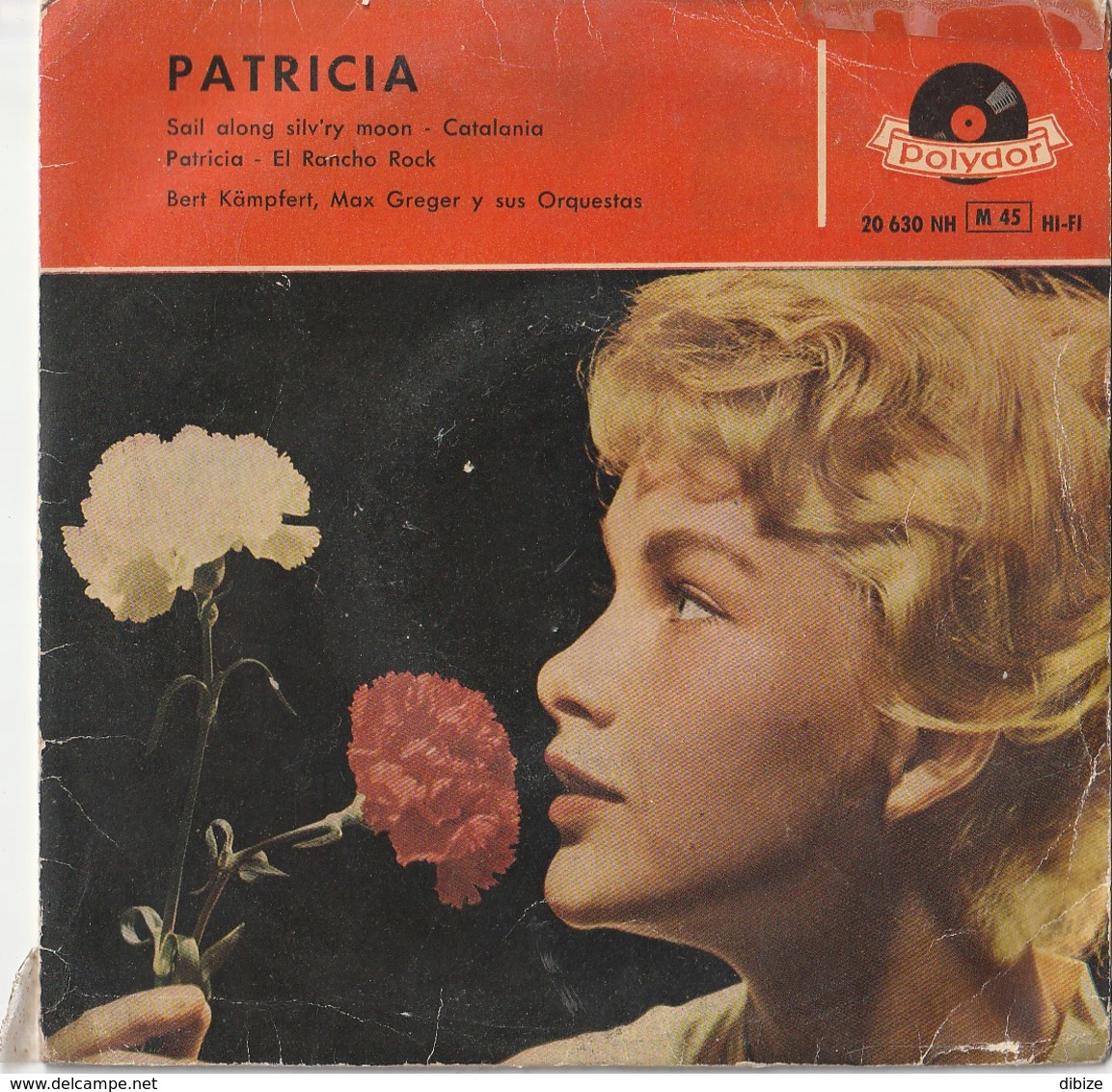 6 Discos Vinilo. 45 T. Gloria Lasso. Luis Mariano Tito Guizar. Luces De Feria. Banda Ibérica. David Carroll. Patricia. - Other - Spanish Music