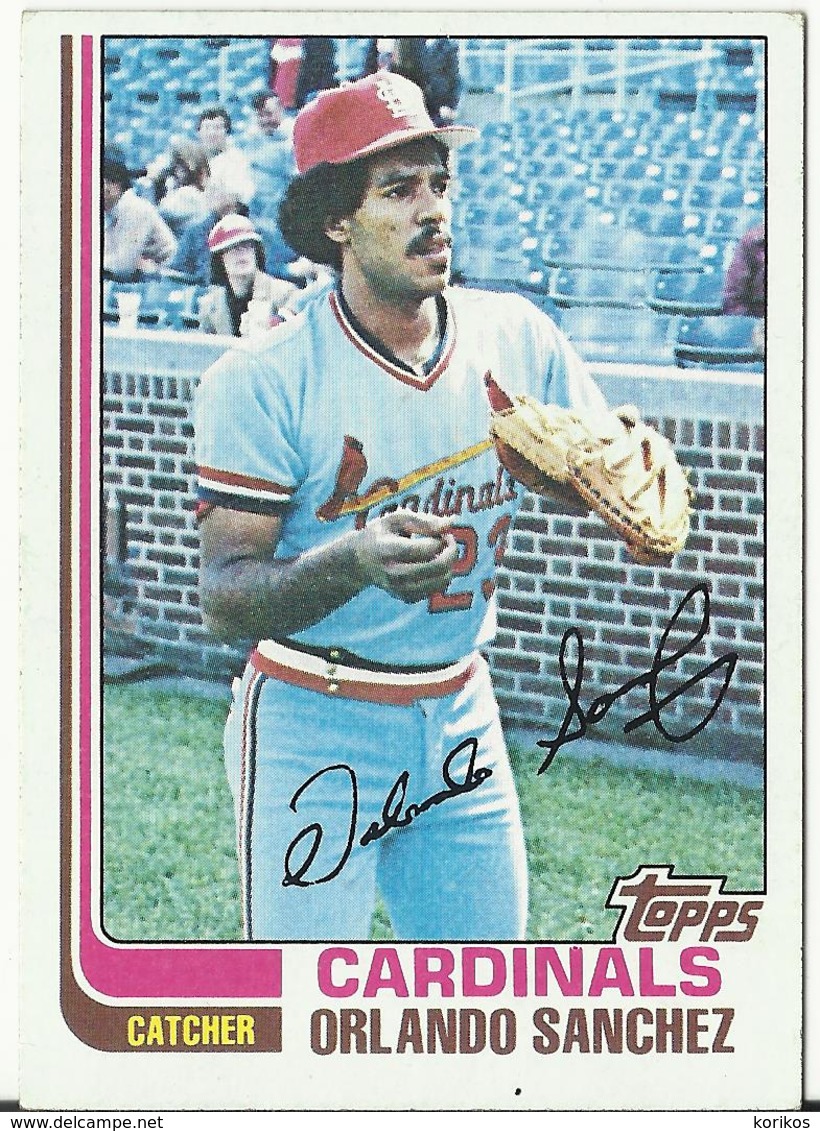 1982 TOPPS BASEBALL CARDS – SAINT LOUIS CARDINALS – MLB – MAJOR LEAGUE BASEBALL – LOT OF FIVE - Lotes