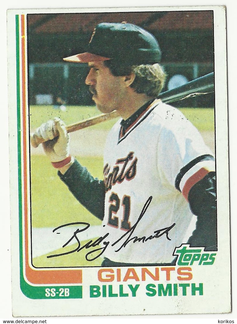 1982 TOPPS BASEBALL CARDS – SAN FRANCISCO GIANTS – MLB – MAJOR LEAGUE BASEBALL – LOT OF FIVE - Lotes