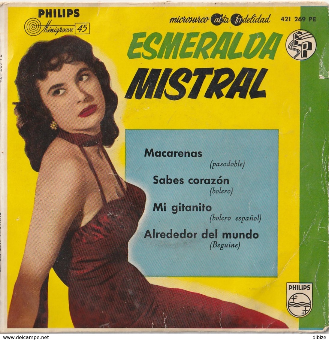 6 Discos Vinilo. 45 T. Luis Aguile. Jo Bouillon. Boney M. Esmeralda Mistral. Udo Jürgens. Calypso. Condición Media. - Other - Spanish Music