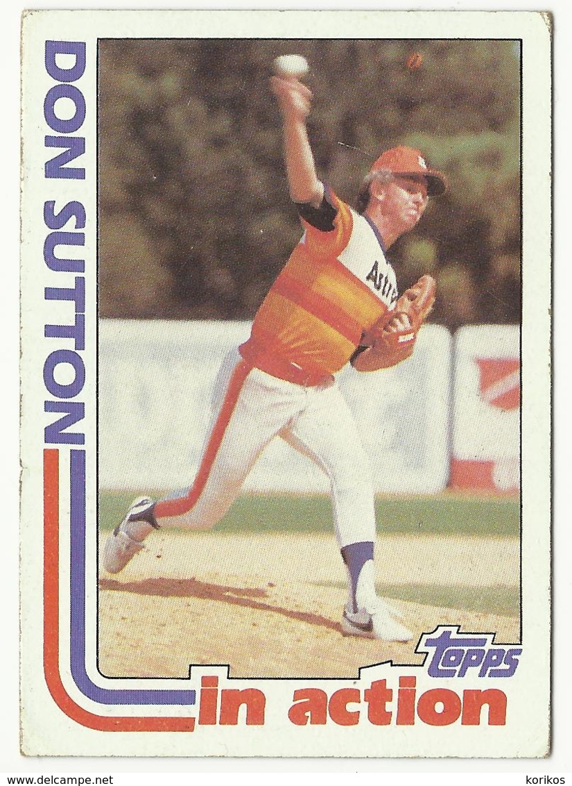 1982 TOPPS BASEBALL CARDS – IN ACTION ALL STARS – MLB – MAJOR LEAGUE BASEBALL – LOT OF SEVEN - Konvolute