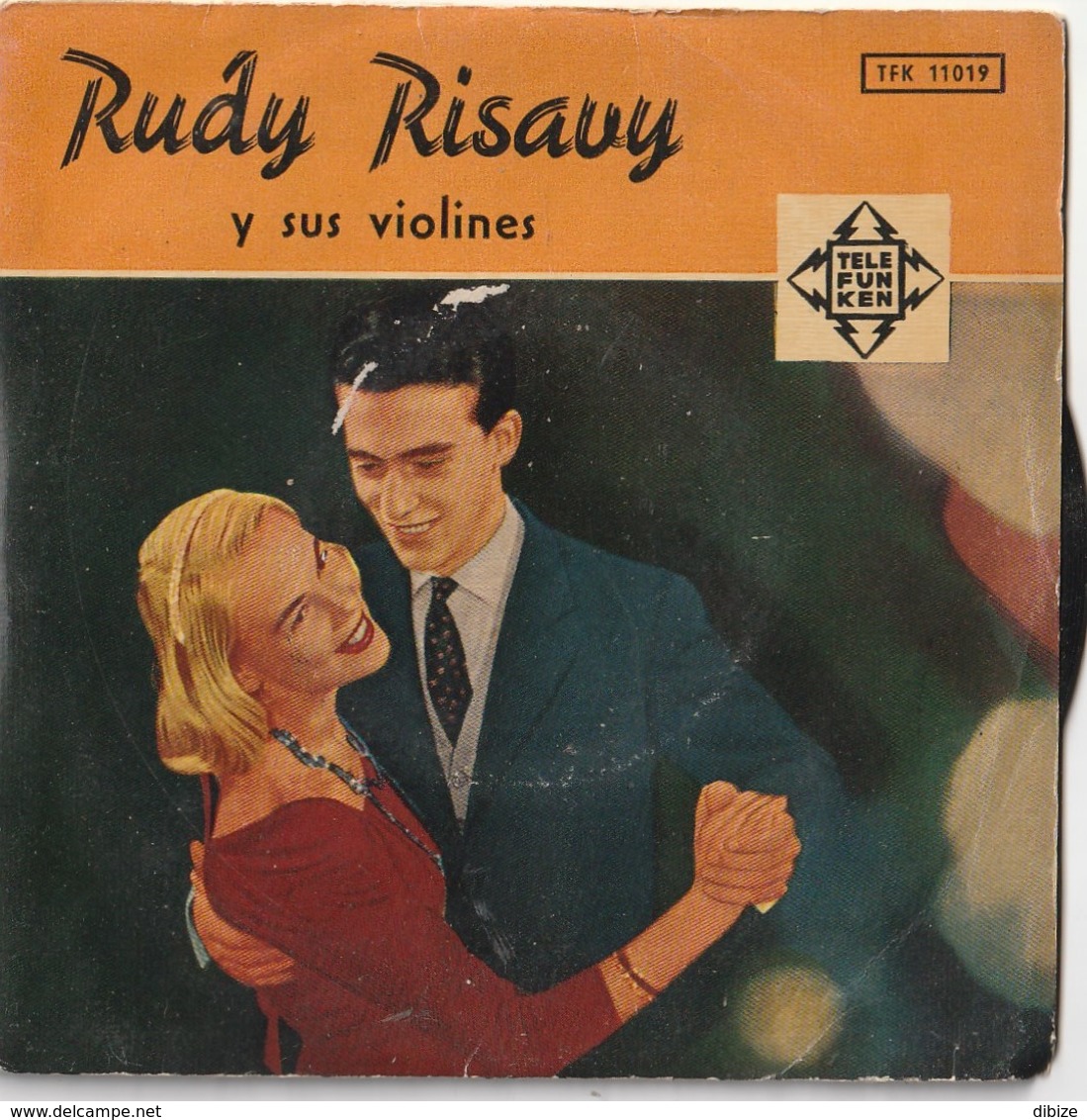 6 Discos Vinilo. 45 T. Recuerdo Italia. Esquivel. Rudy Risavy. The Platters. Luna Azul. O.M.D.  Condición Media. - Sonstige - Spanische Musik