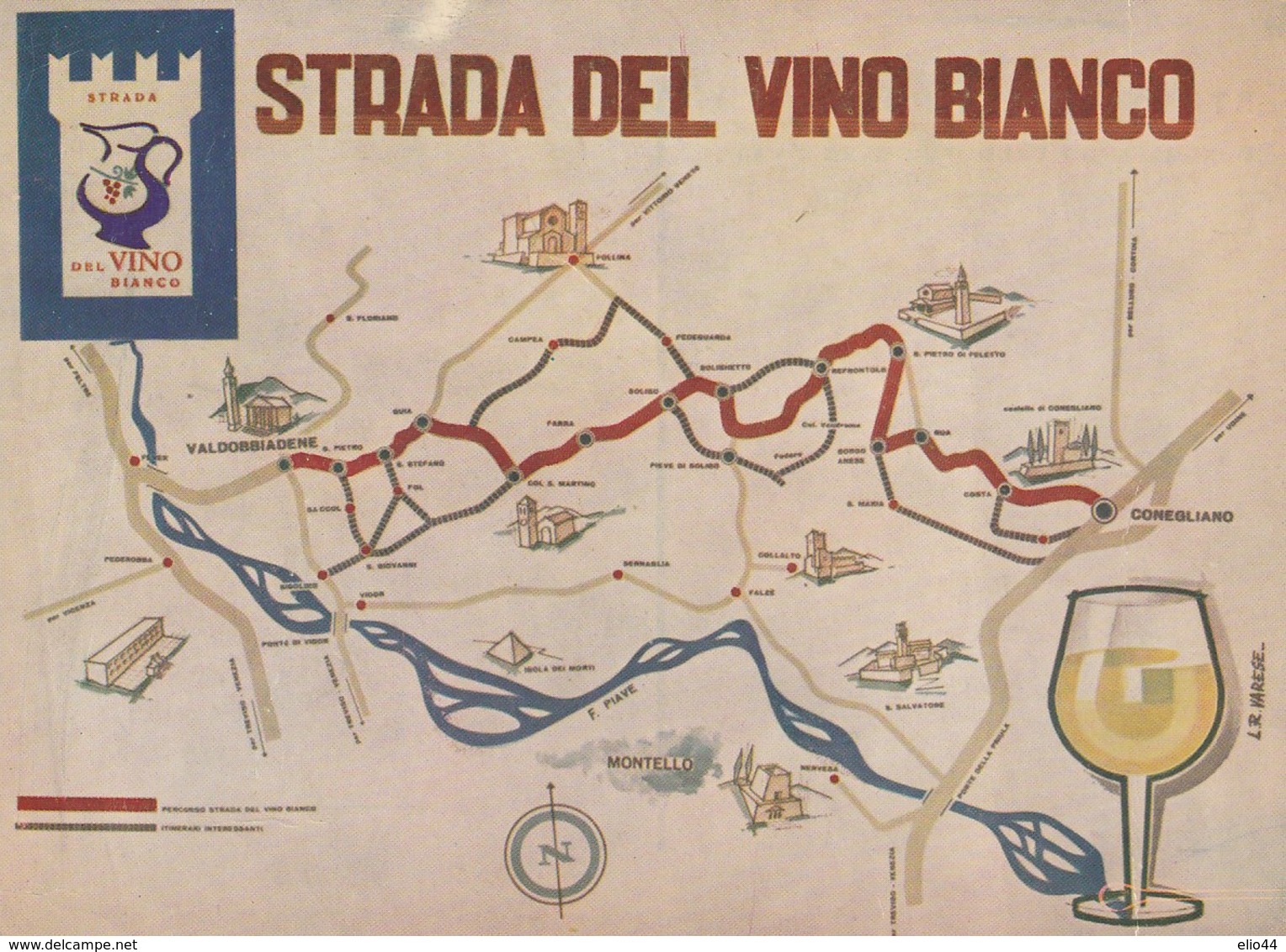 Agricoltura - Vigne - Conegliano-Valdobbiadene (TV)  - Strada Del Vino Bianco - - Wijnbouw