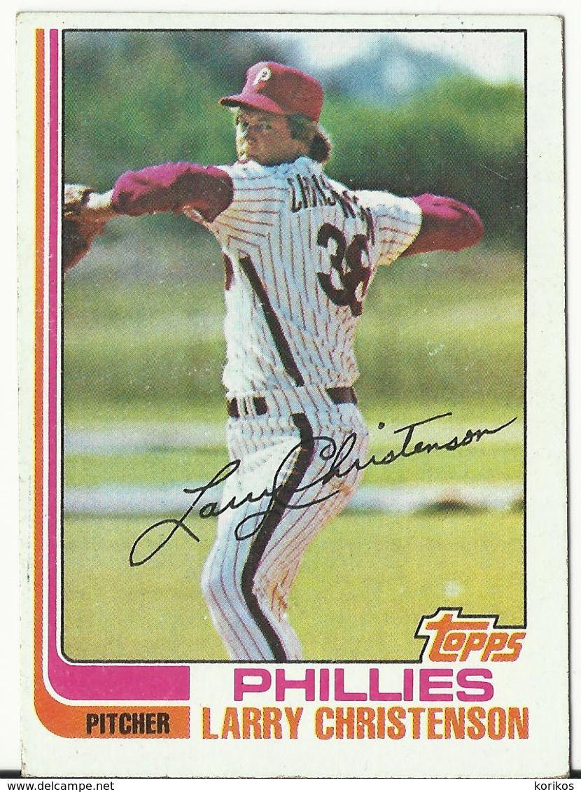 1982 TOPPS BASEBALL CARDS – PHILADELPHIA PHILLIES – MLB – MAJOR LEAGUE BASEBALL – LOT OF FOUR - Lots