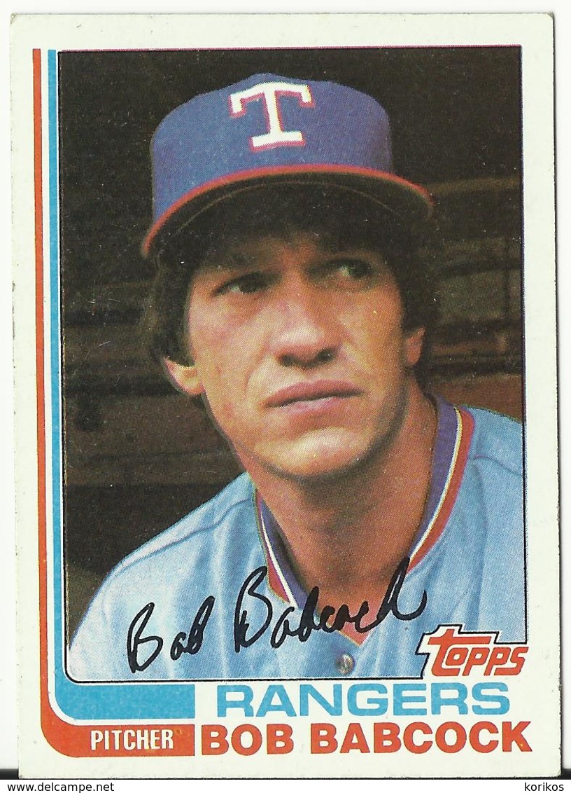 1982 TOPPS BASEBALL CARDS – TEXAS RANGERS – MLB – MAJOR LEAGUE BASEBALL – LOT OF FOUR - Verzamelingen