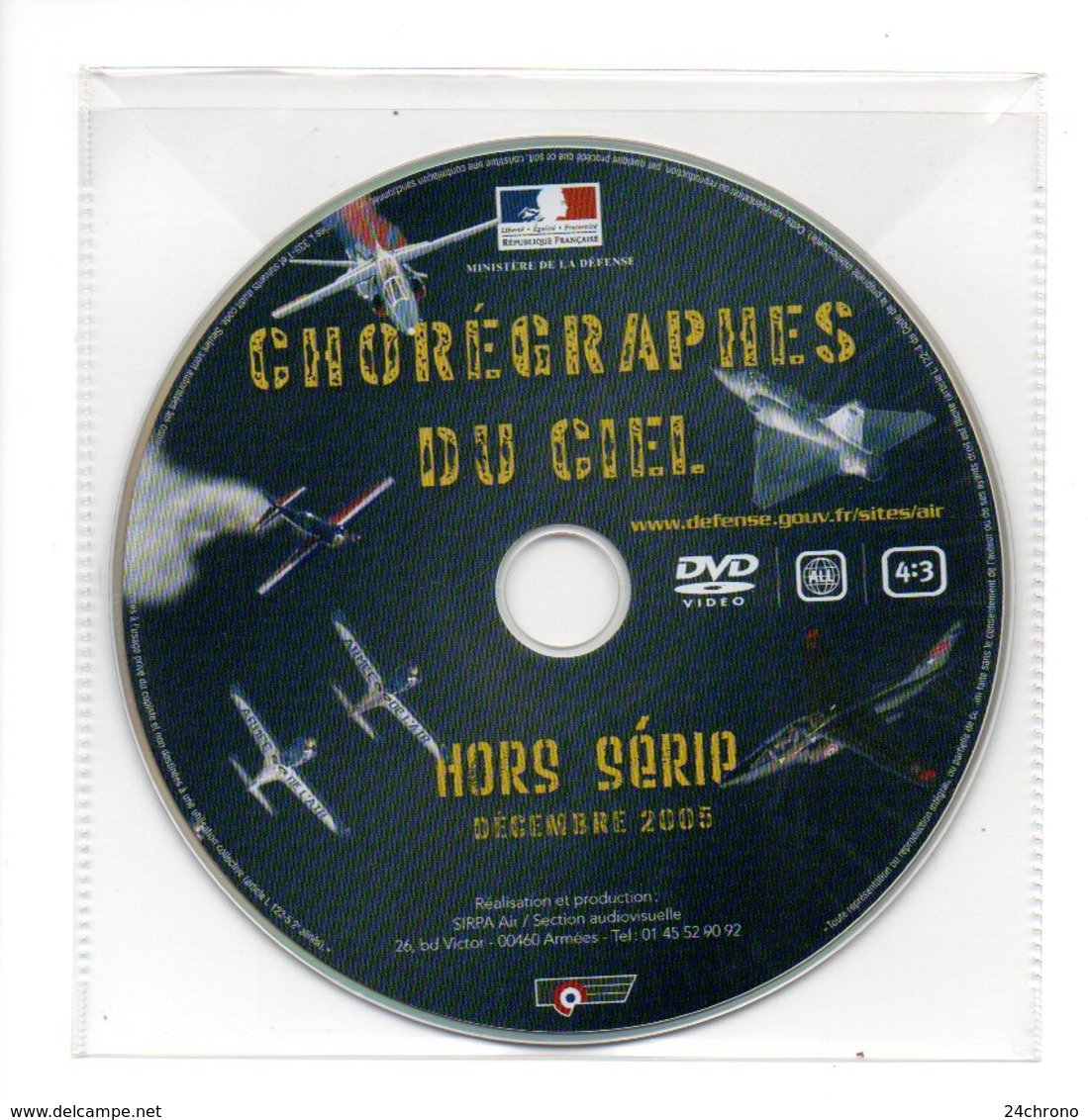 DVD: Aviation, Choregraphes Du Ciel, Ministere De La Defense, Sirpa Air, Armee De L'Air (20-356) - Aviation