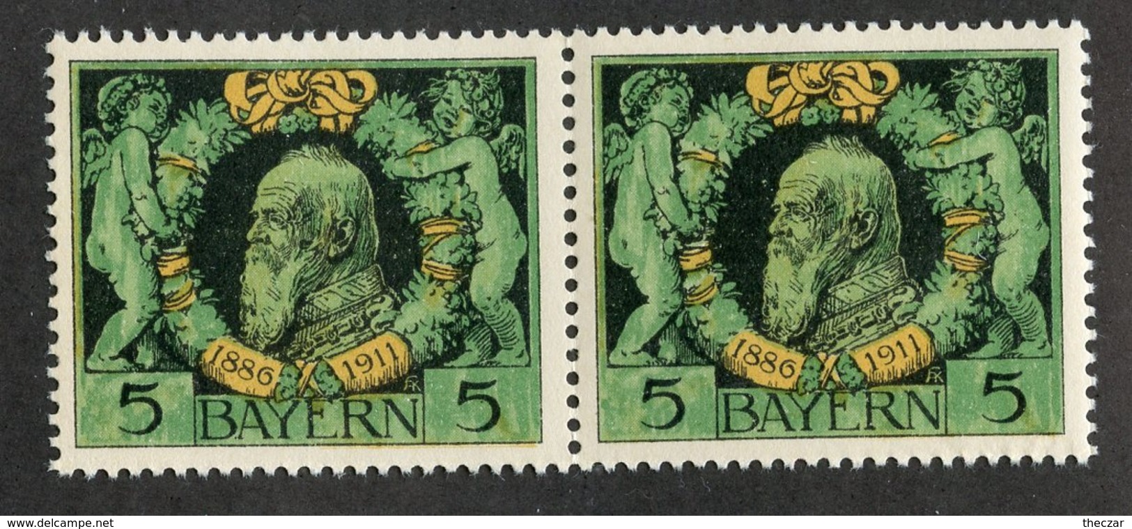 W-13782  Mi.# 92B**pair 1911 - Other & Unclassified