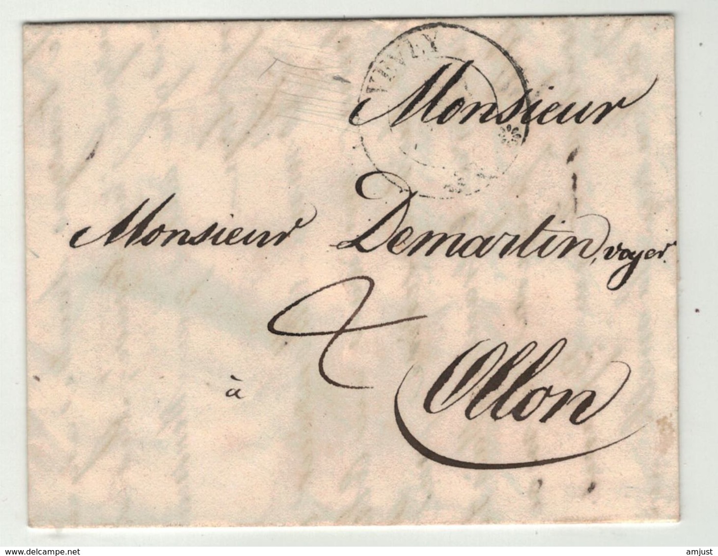 Suisse // Schweiz // Switzerland //  Préphilatélie  // Lettre Au Départ De Vevey Pour Ollon - ...-1845 Préphilatélie