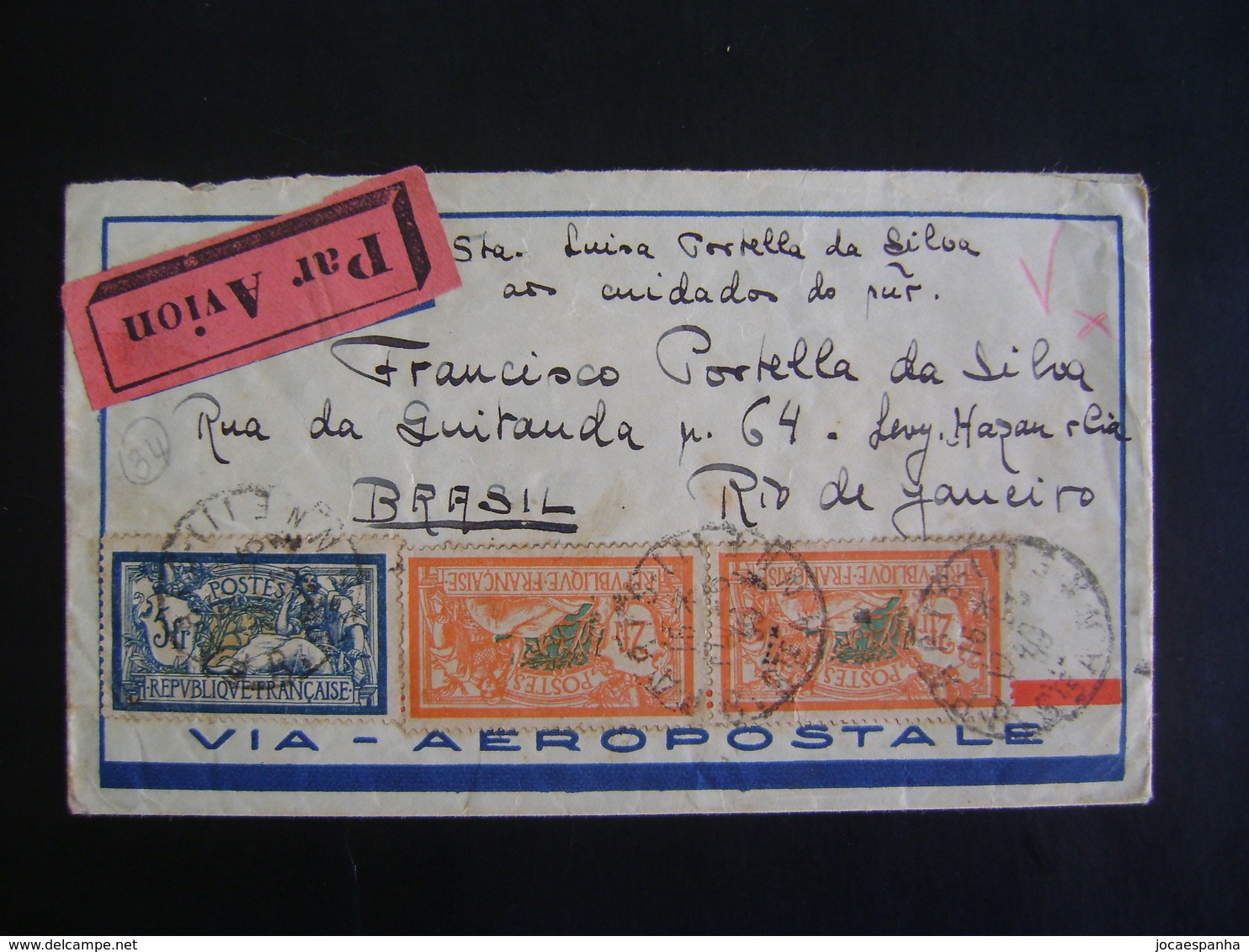 FRANCE - LETTER SENT FROM PARIS TO RIO DE JANEIRO (BRAZIL) IN 193? IN THE STATE - Brieven En Documenten